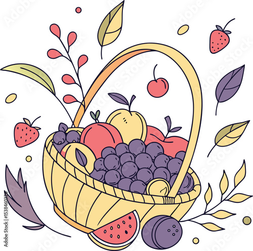 fresh tropical fruit slice vector set collection art
