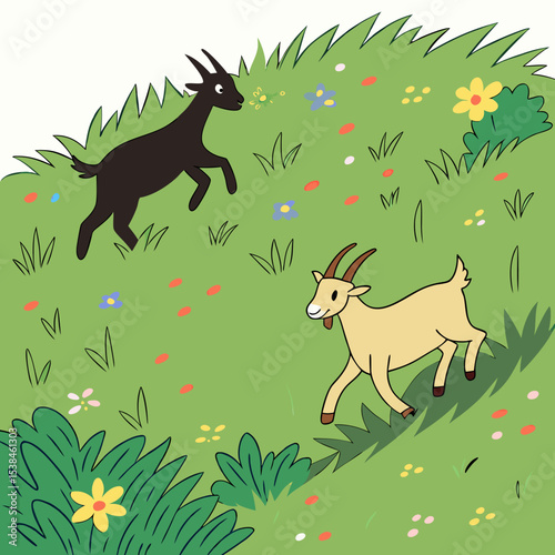A wild deer with antlers, a majestic mammal silhouette, illustrates the serene nature of forest wildlife