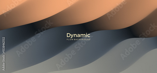 Abstract wavy background with modern gradient colours and texture effect. Vector illustration for brochure, poster, presentation, cover, screen, flyer or banner.