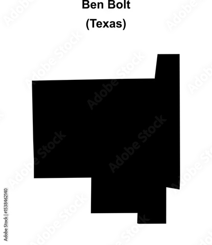 Ben Bolt (Texas) blank outline map