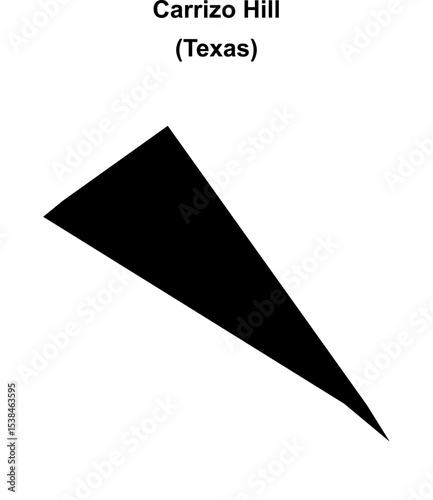 Carrizo Hill (Texas) blank outline map
