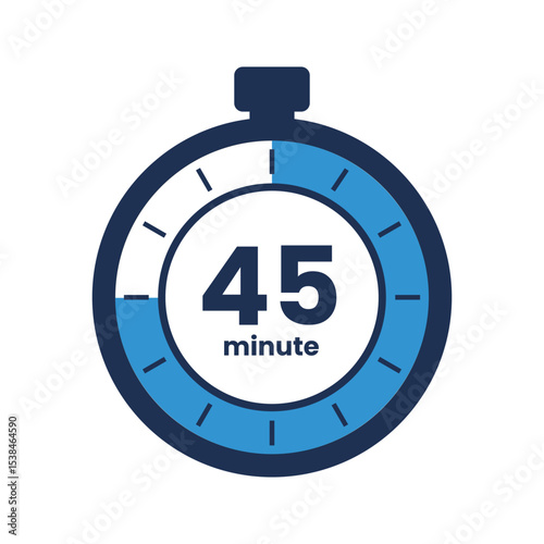 Countdown timer icon start 5, 10, 15, 20, 25, 30, 35, 40, 45, 50, 55 and 60. Numeric countdown elements for progress tracking, Time Tracking Illustration,Stopwatch Countdown Icons