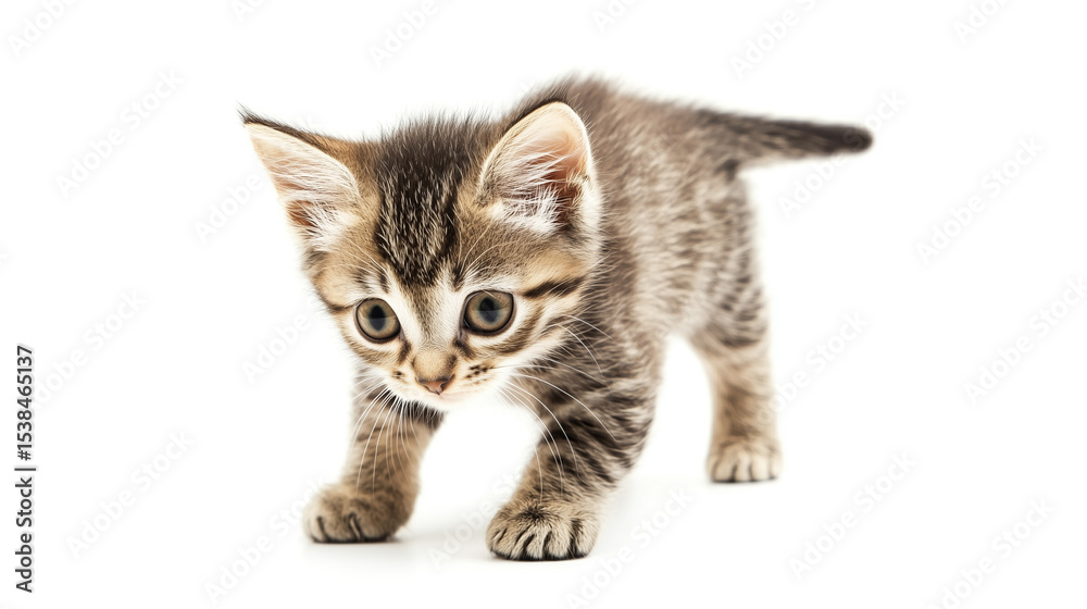 Obraz premium kitten isolated on a white background