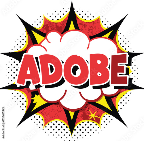 adobe comic pop art vector