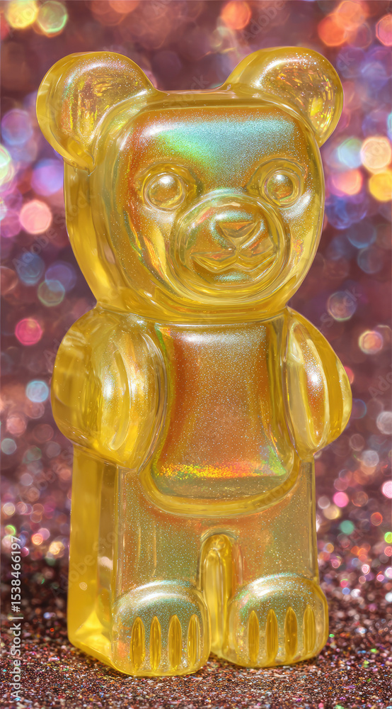 Fototapeta premium bear glass