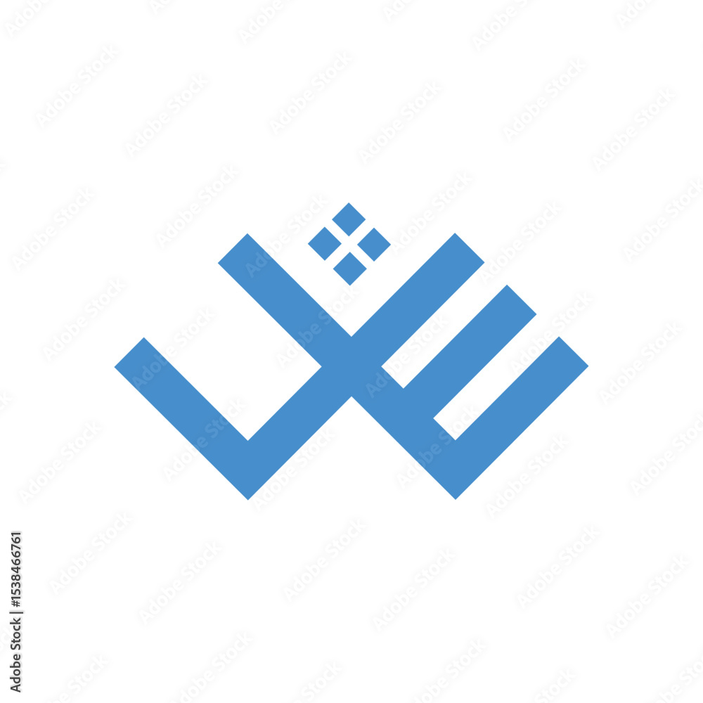 Fototapeta premium Creative Business brand EW logo design