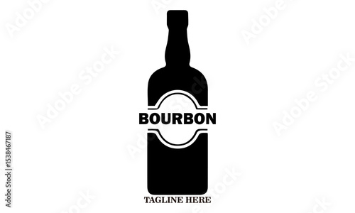 Bourbon day icon. Bourbon day vector illustration. Bourbon day logo design and bourbon day concept design 