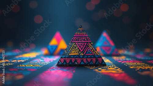 abstract colorful background with stars