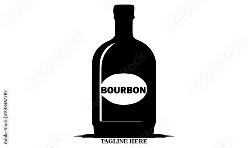 Bourbon day icon. Bourbon day vector illustration. Bourbon day logo design and bourbon day concept design 