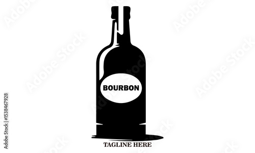 Bourbon day icon. Bourbon day vector illustration. Bourbon day logo design and bourbon day concept design 
