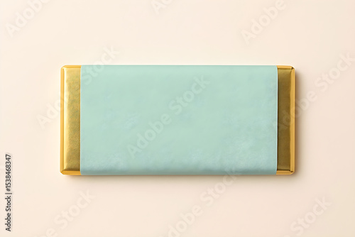 Blank Label Chocolate Pack Mockup Isolated on White Background
