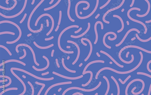 abstract doodle pattern  background. Fun joy ornament design.eps