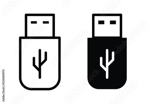 USB flash drive icon