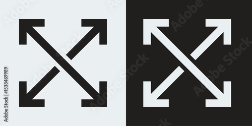 Expand or resize cross icon