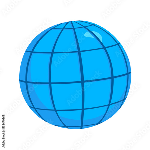 Globe with Meridians