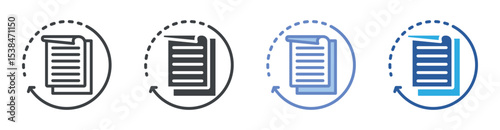 Data Format icon set multiple style collection