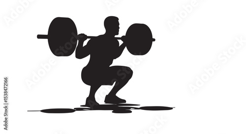 3d man lifting weights