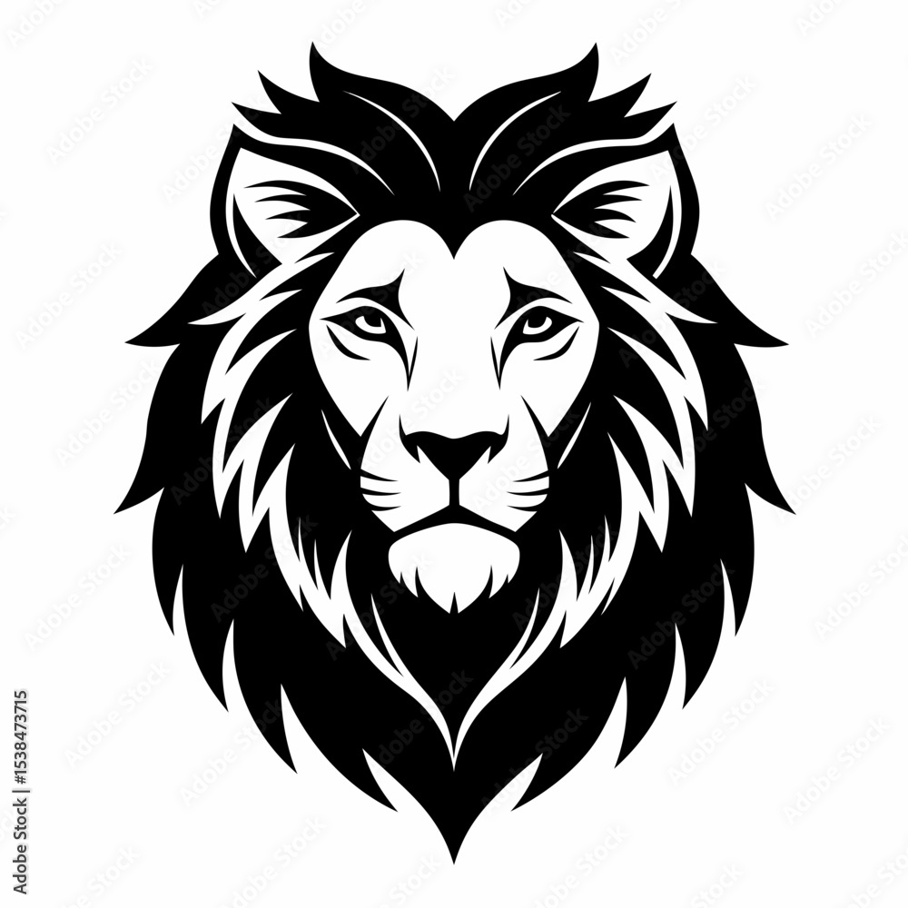 Fototapeta premium lion head vector