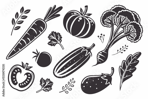 set of vegetables