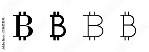 Bitcoin icon logo design. bitcoin sign and symbol. payment symbol. cryptocurrency logo