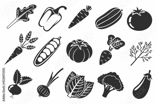 set of vegetables