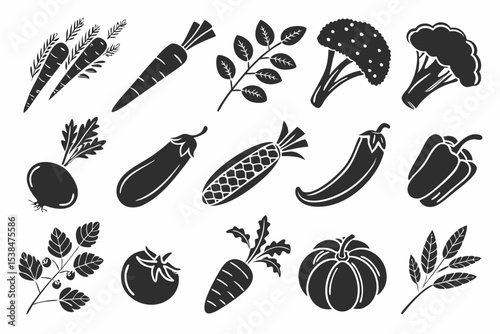 set of vegetables