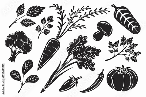 set of vegetables