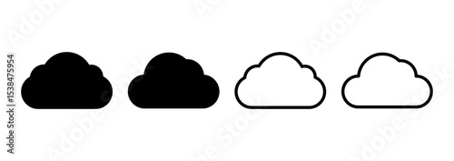 Cloud icon logo design. cloud sign and symbol