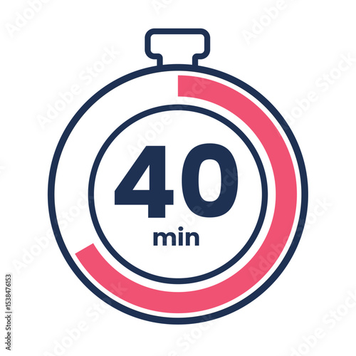 Countdown timer icon start 5, 10, 15, 20, 25, 30, 35, 40, 45, 50, 55 and 60. Numeric countdown elements for progress tracking, Time Tracking Illustration,Stopwatch Countdown Icons