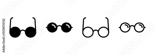 Glasses icon logo design. Glasses sign and symbol