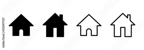 House icon logo design. Home sign and symbol