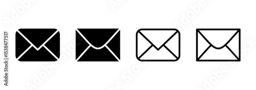 Mail icon logo design. email sign and symbol. E-mail icon. Envelope icon