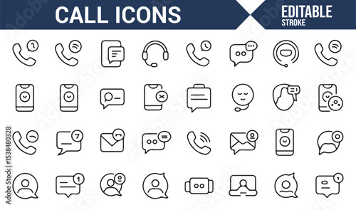 Icons representing communication tools such as calls, messages, and voicemail.