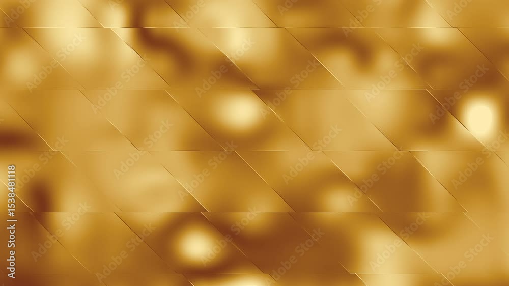 Golden background animation with patterns in 4K resolution.