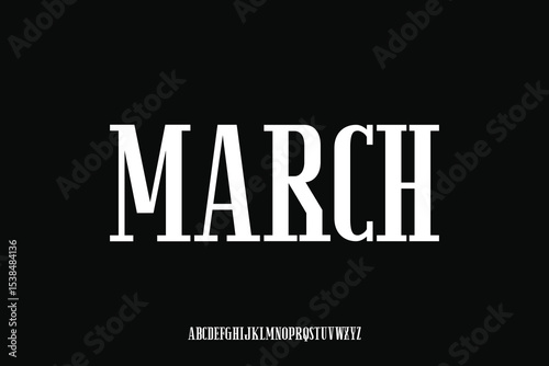 MobileDisplay alphabet font vector design suitable for headline, poster, logo, magazine and many more