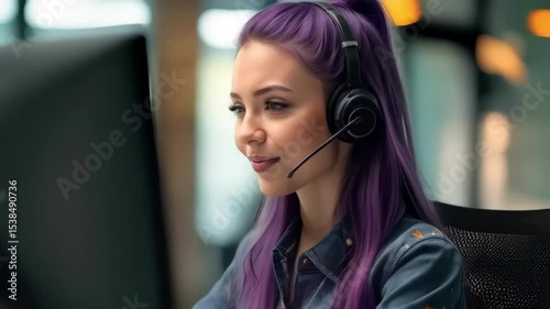Professional IT support agent provides clear assistance and answers to client inquiries. Customer service representative