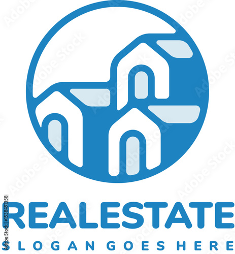 Vector illustration of a house icon represents home security