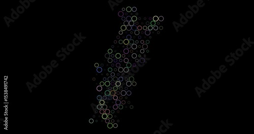 Interactive Circle Pattern Map of Portugal
