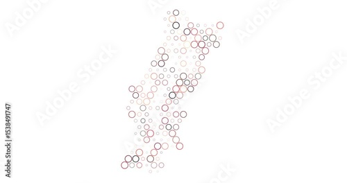 Generative Art of Portugal Map