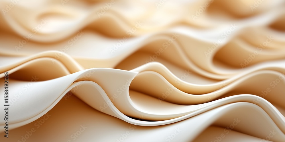 Obraz premium Beige waves creating an abstract and elegant background