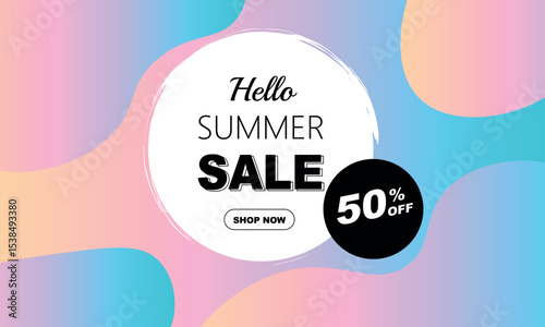 Summer sale banner 