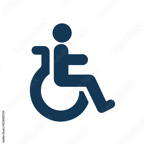 Minimalist Disability wheelchair icon