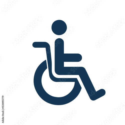 Minimalist Disability wheelchair icon