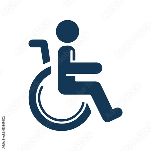 Minimalist Disability wheelchair icon