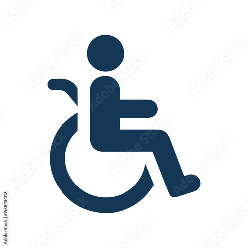 Minimalist Disability wheelchair icon