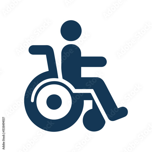 Minimalist Disability wheelchair icon