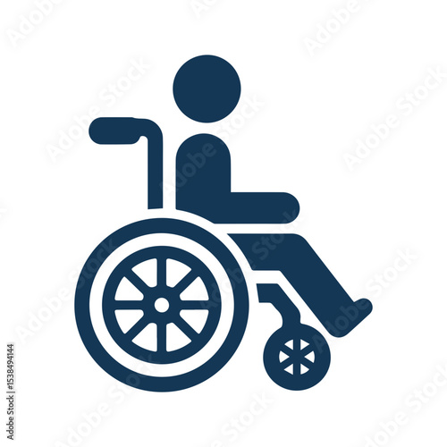 Minimalist Disability wheelchair icon