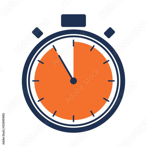 Countdown timer icon start 5, 10, 15, 20, 25, 30, 35, 40, 45, 50, 55 and 60. Numeric countdown elements for progress tracking, Time Tracking Illustration,Stopwatch Countdown Icons