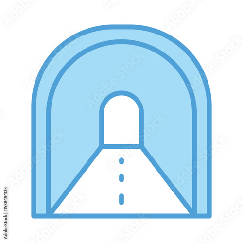 Tunnel sign symbol vector icon