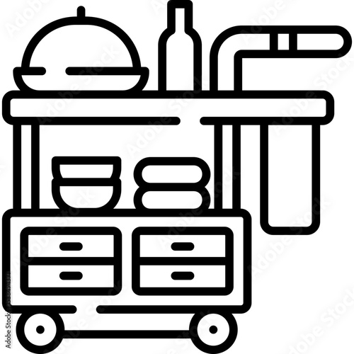Room Service Line Icon